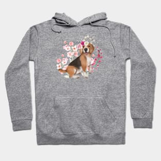 Floral Beagle Hoodie